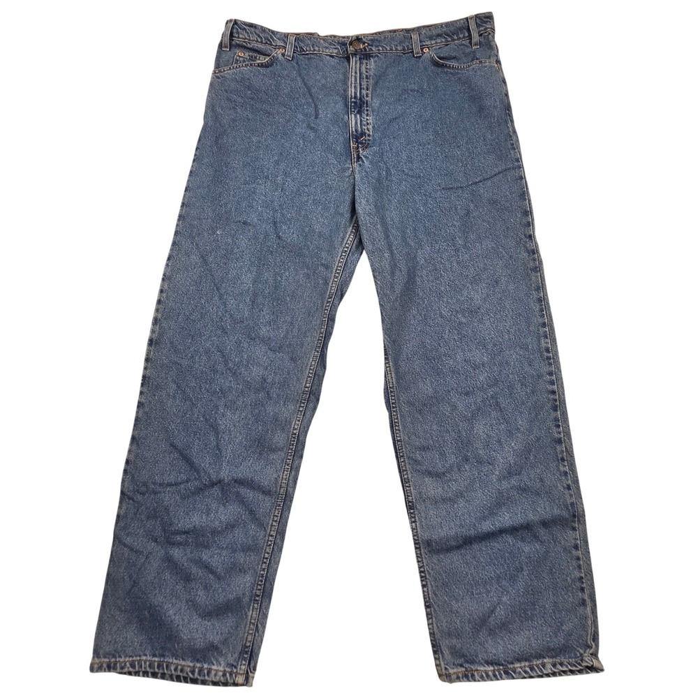 Vintage 90s Levis 553 Relaxed Fit Straight Leg Blue Denim Jeans Mens 44x32 *READ